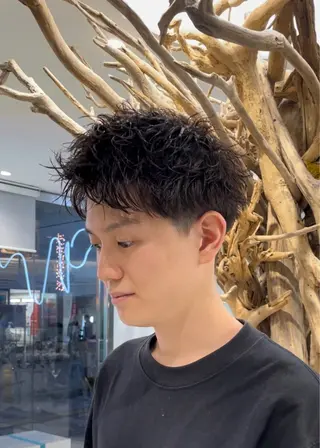 ショート パーマ メンズ 【圧倒的センス】 まる/メンズカラーのヘアスタイル