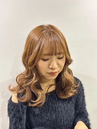 ミディアム unsarto所属・レイヤー💫パーマ 🌙 nanacoのヘアスタイル