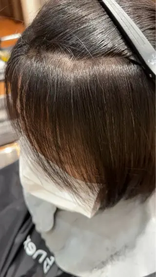 ショート パーマ 白髪ぼかし/髪質改善 /なおき/表参道のヘアスタイル