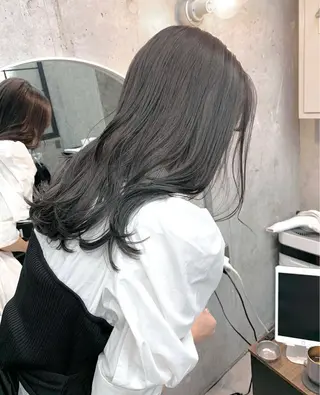 ミディアム 韓国ヘア/髪質改善 /艶カラー/sahoのヘアスタイル