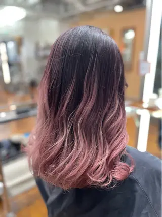 セミロング CIEL所属・バレイヤージュ⭐️ 栄/舩木裕矢のヘアスタイル
