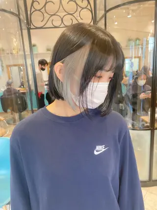 ショート カラー ボブ韓国風レイヤー 髪質改善/畠中ケントのヘアスタイル