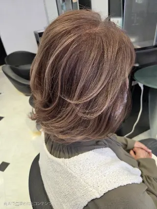 ミディアム カラー パーマ KUMAGAI 💎のヘアスタイル