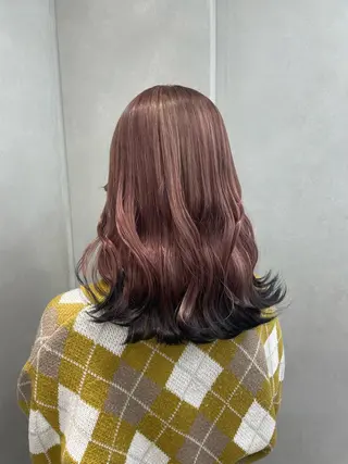セミロング カラー ヘアアレンジ 🤍ハル🤍/モテ髪 ヘア🎀/ハイトーンのヘアスタイル