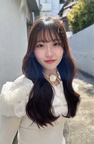 ロング 【艶ヘア】 どうまえのヘアスタイル