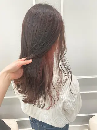 ロング 似合わせ艶髪カラー ❤️ハダユミのヘアスタイル