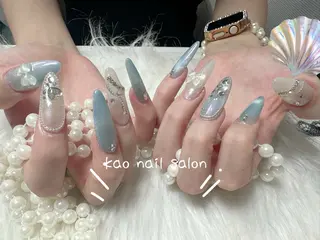 ネイル kao nail マグネット/長さだしのネイルデザイン