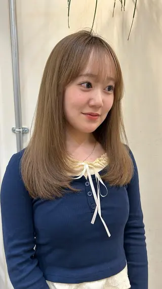 ロング カラー レイヤーカット大人気 //吉田百花のヘアスタイル