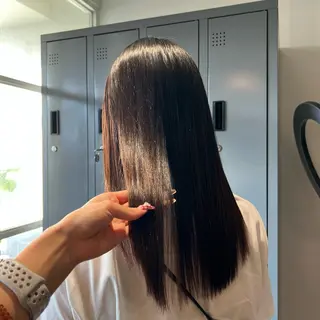 セミロング カラー ワタナベ モカ🦢のヘアスタイル