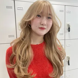 ロング MOE 福岡韓国ヘア✧︎のヘアスタイル