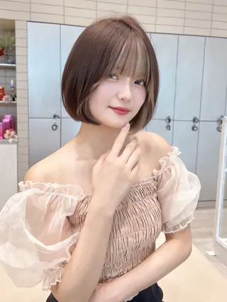 ミディアム 🌷透明感カラー🌷 内田零菜のヘアスタイル