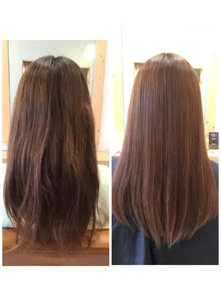 セミロング ロング パーマ ツヤ髪専門美容師 桑原 和誠のヘアスタイル