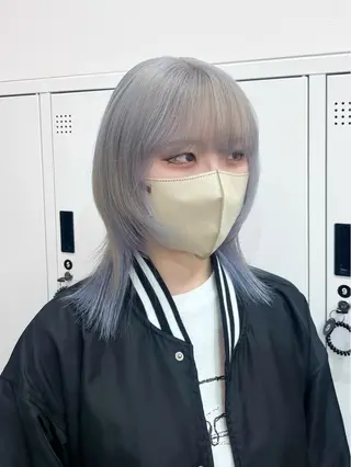 セミロング カラー ヘアアレンジ 𝐠𝐢𝐫𝐥𝐲 𝐦𝐨𝐝𝐞🖤のヘアスタイル