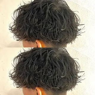 ショート パーマ メンズ 湘南のパーマ職人 🔥清水琉葵🔥のヘアスタイル