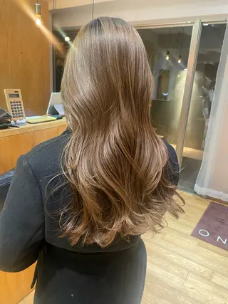 ロング カラー 【ヘアセット/美眉】 吉川玲のヘアスタイル