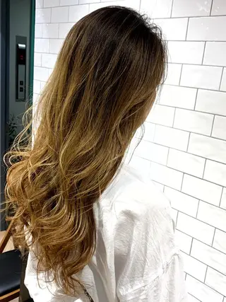 ロング カラー 原山 直人のヘアスタイル