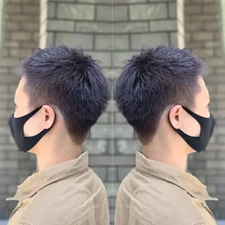 ショート カラー メンズ 髪質改善/縮毛矯正 /ブリーチ矯正/岡部のヘアスタイル