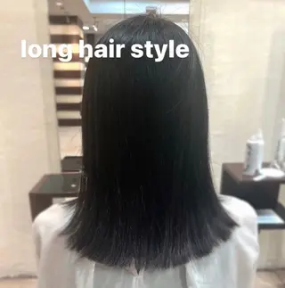 ロング シールエクステ/ ダブルカラー/茉央のヘアスタイル