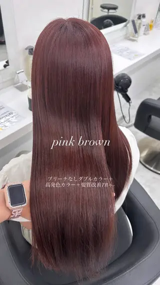 カラー かわいい艶髪🤍 れいな🤍のヘアスタイル