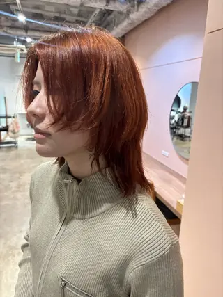 ミディアム カラー Hayashi Shioriのヘアスタイル