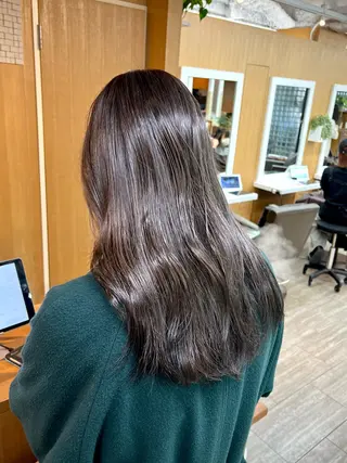 セミロング カラー 透明感カラー/ イルミナカラーヒロキのヘアスタイル