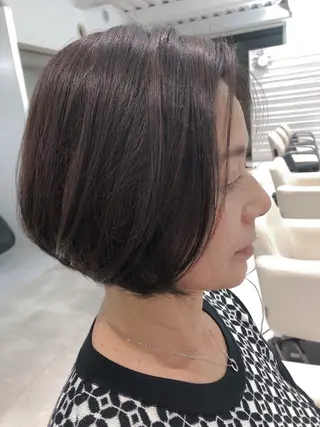 ショート 本山　くせ毛のカット 尾島光季のヘアスタイル