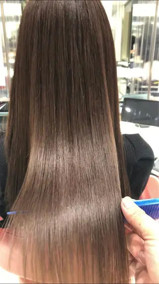 セミロング カラー ✨髪質改善✨ 田西　基彦のヘアスタイル