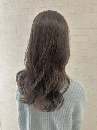 ロング カラー 大人レイヤー& 透明感カラー💄のヘアスタイル