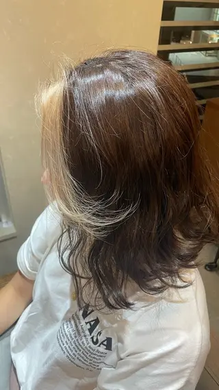 セミロング カラー Hair ruup Rell所属・デザインカラー/スパ 竹西 成美のヘアスタイル