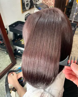 ミディアム カラー 高木 達也のヘアスタイル