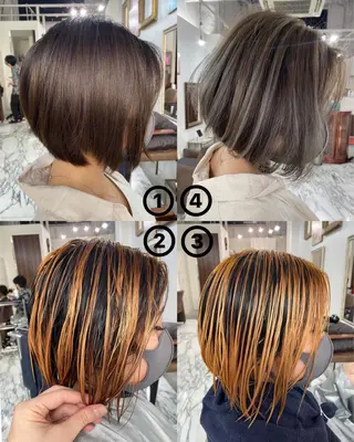 ショート カラー 👑圧倒的カラー👑 佐々木祐希のヘアスタイル