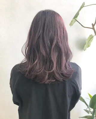 セミロング カラー nakahara madokaのヘアスタイル