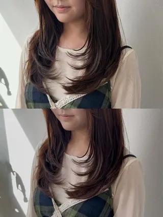 ロング NAHO 🩵 透明感カラー🫧のヘアスタイル