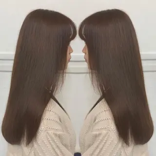 ロング パーマ 髪質改善/縮毛矯正 /ブリーチ矯正/岡部のヘアスタイル