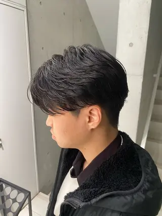 パーマ メンズ パーマ特化/フェザー パーマシャドウ/真生のヘアスタイル