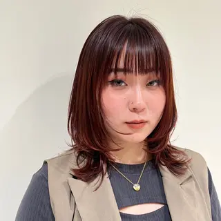 ミディアム 🤍Douko Hana🤍のヘアスタイル