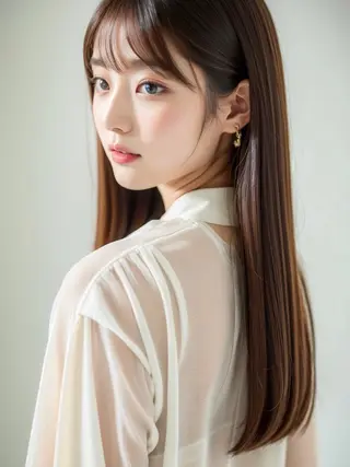 ロング La Ruelle 江曽島店のヘアスタイル