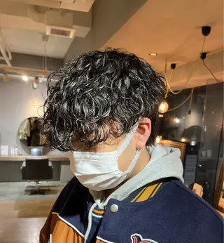 パーマ メンズ メンズ特化美容師 熊田 鼓汰郎のヘアスタイル