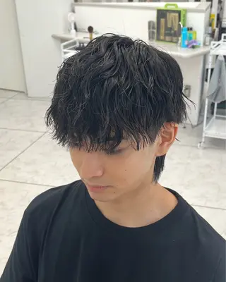 ショート カラー パーマ メンズ Ace men's salon 岡崎店所属・水谷 璃温のヘアスタイル
