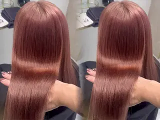 ロング カラー ピンク職人 秋カラーRIKU🎈のヘアスタイル