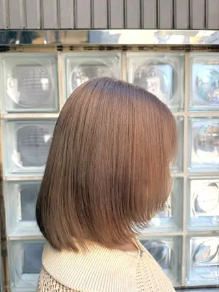 ミディアム ハイトーン/暖色⭐️ 💖石川町sayaのヘアスタイル