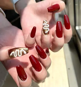 ロング カラー キッズ ネイル 2dy所属・2DY NAIL SALONのネイルデザイン