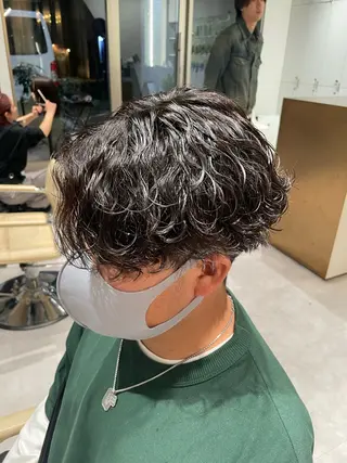 パーマ メンズ 無料ショートモデル 募集中❗️秋山ひらいのヘアスタイル