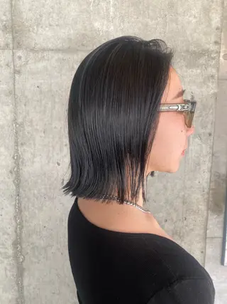 セミロング カラー 横浜美容室/暖色系 michika🌹のヘアスタイル