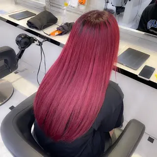 ロング カラー kazuki🍑韓国 トレンド暖色🫗のヘアスタイル