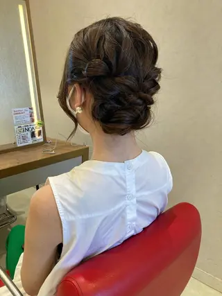 ロング ヘアアレンジ nono/パーマ /顔まわりカット🐈のヘアスタイル