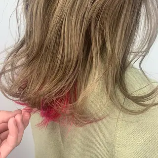 ロング カラー 艶髪/白髪ぼかし ヘッドスパ/大野結菜のヘアスタイル