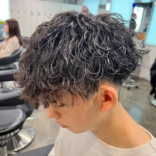 ショート カラー パーマ ヘアアレンジ メンズ キッズ 🔷横浜1のパーマ 職人🔷将太郎のヘアスタイル