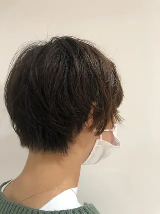 ショート パーマ 髪質改善/美髪/渡辺 りんのヘアスタイル