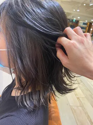 ミディアム 🌸小島友梨香🌸 ブリーチカラーのヘアスタイル